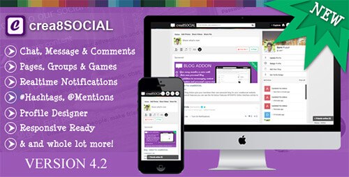 crea8social v4.2.2 – CodeCanyon – PHP Social Networking Platform